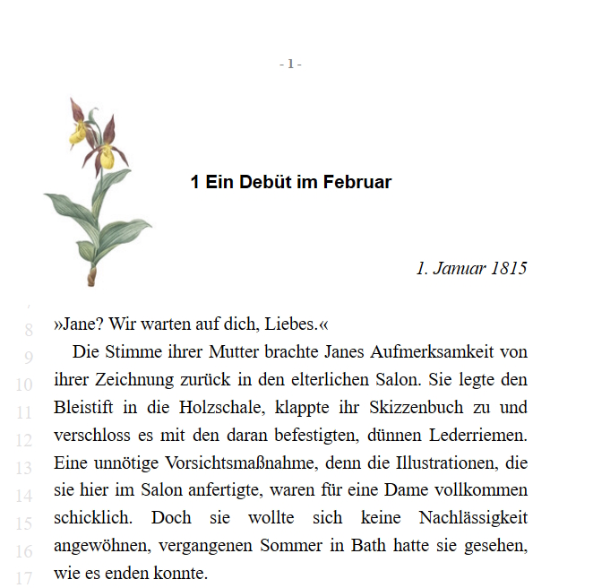 Los geht’s mit dem neuen Regency Roman